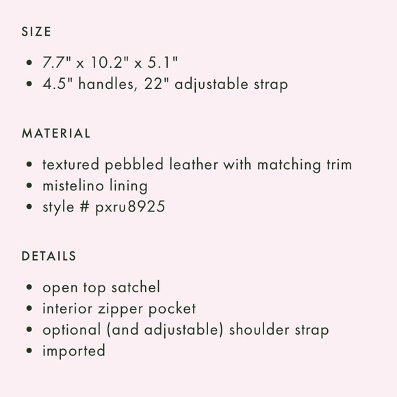 Kate Spade Light Pink Hayes Street Sam - Picture 10 of 12